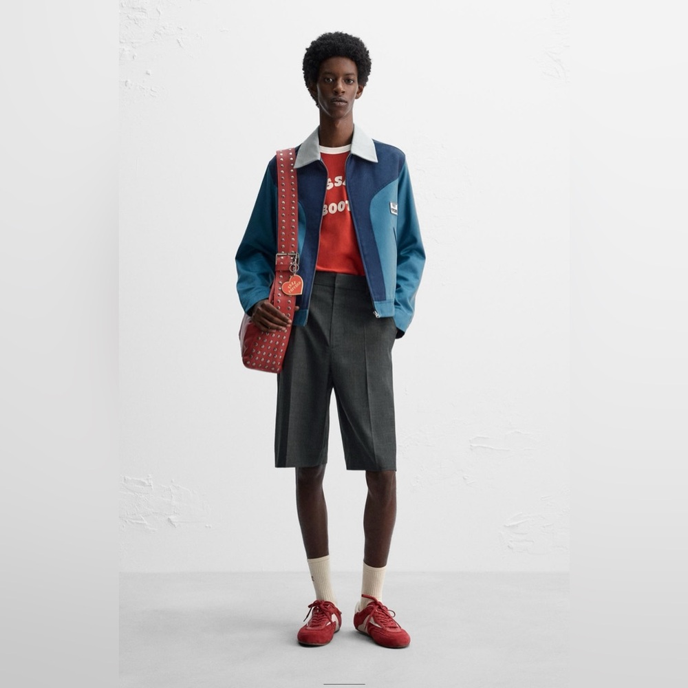 ZARA COLOR BLOCK JACKET X HARRY LAMBERT